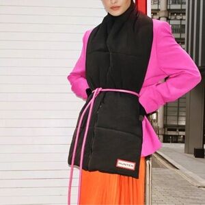 NEW! HUNTER Black Intrepid Zip Up Scarf